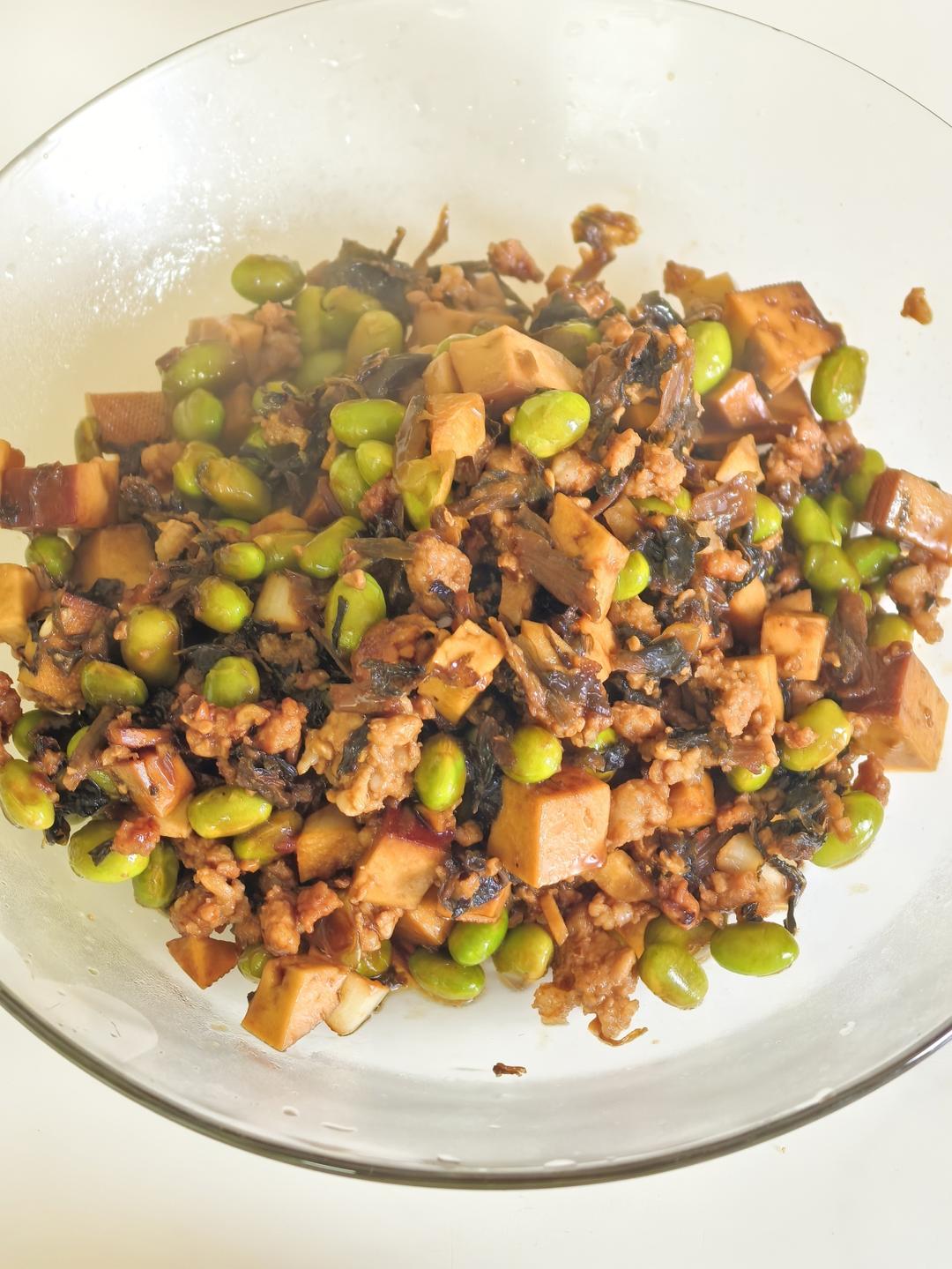 梅干菜炒毛豆