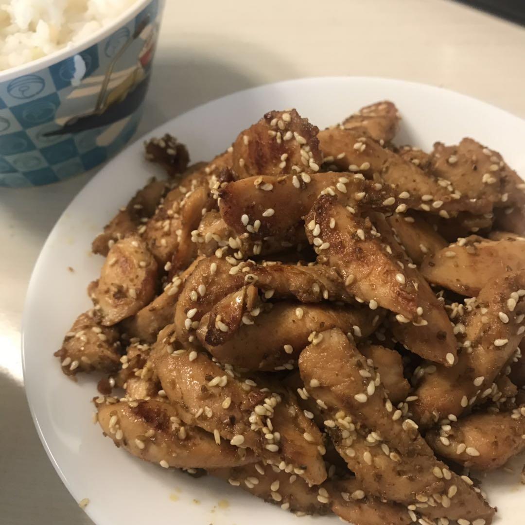 孜然鸡胸肉，低脂低卡好吃无压力。