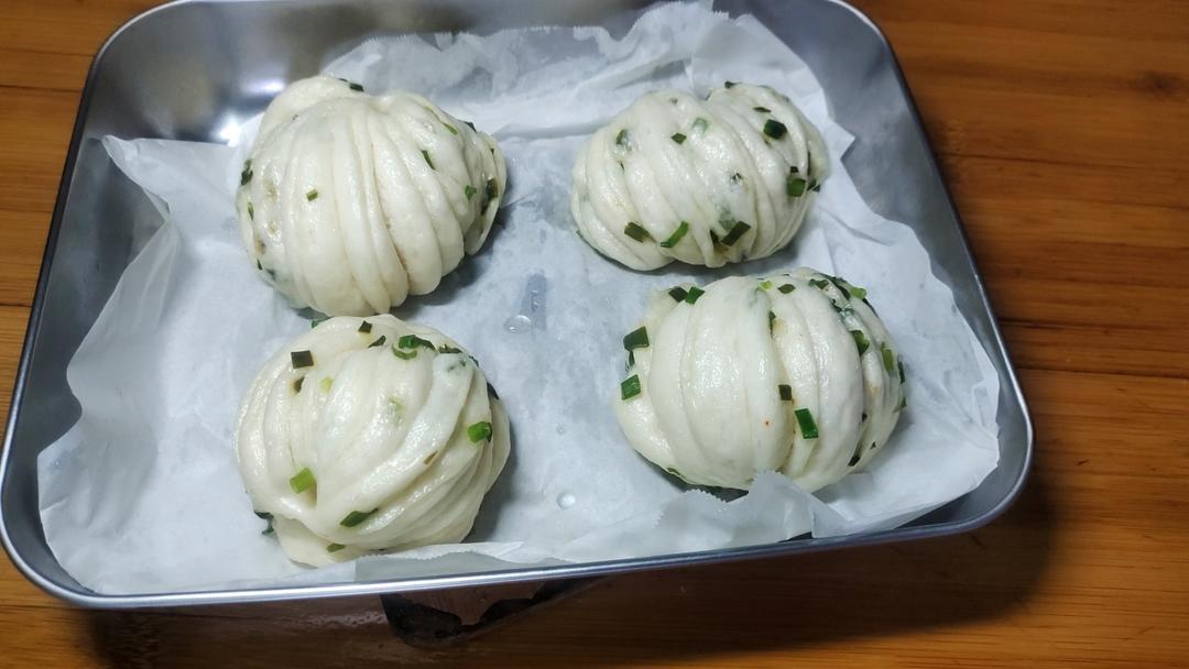 葱油花卷，一根筷子卷出漂亮的造型