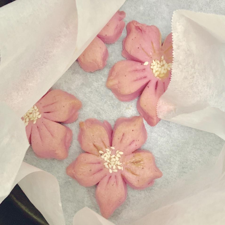 🌸花都开好了--步骤超详尽的桃花酥(无色素!火龙果版)