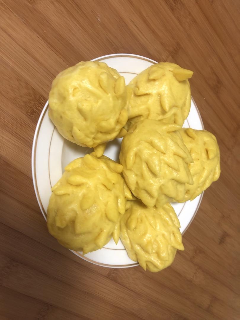可以给宝宝当辅食的单纯版南瓜馒头，含玫瑰花、刺猬、南瓜造型馒头做法