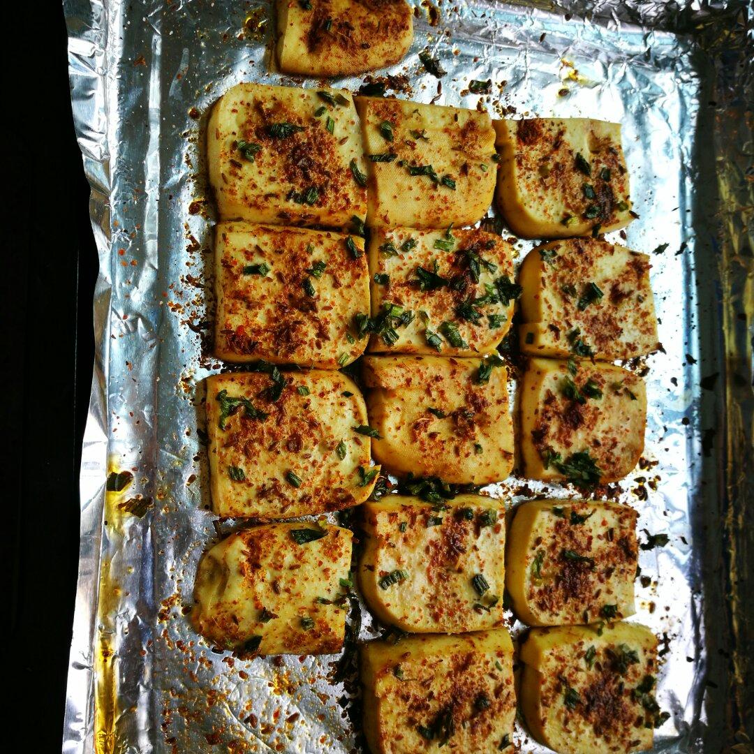 米蜜秋做的烤豆腐