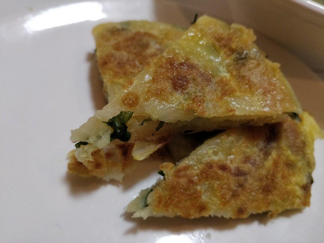 鸡蛋葱油饼                  （更新饼坯保存方法）