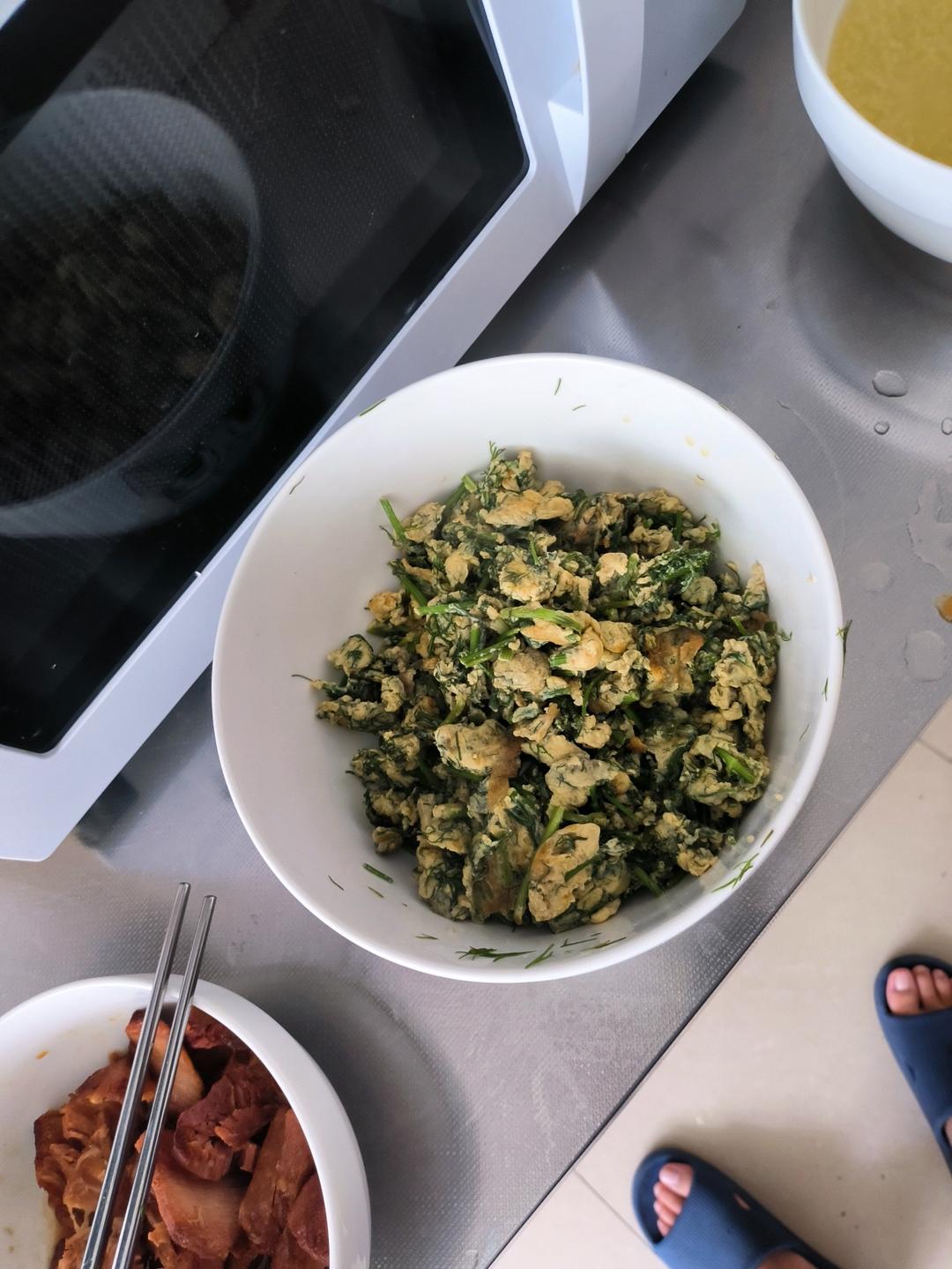 茴香炒鸡蛋