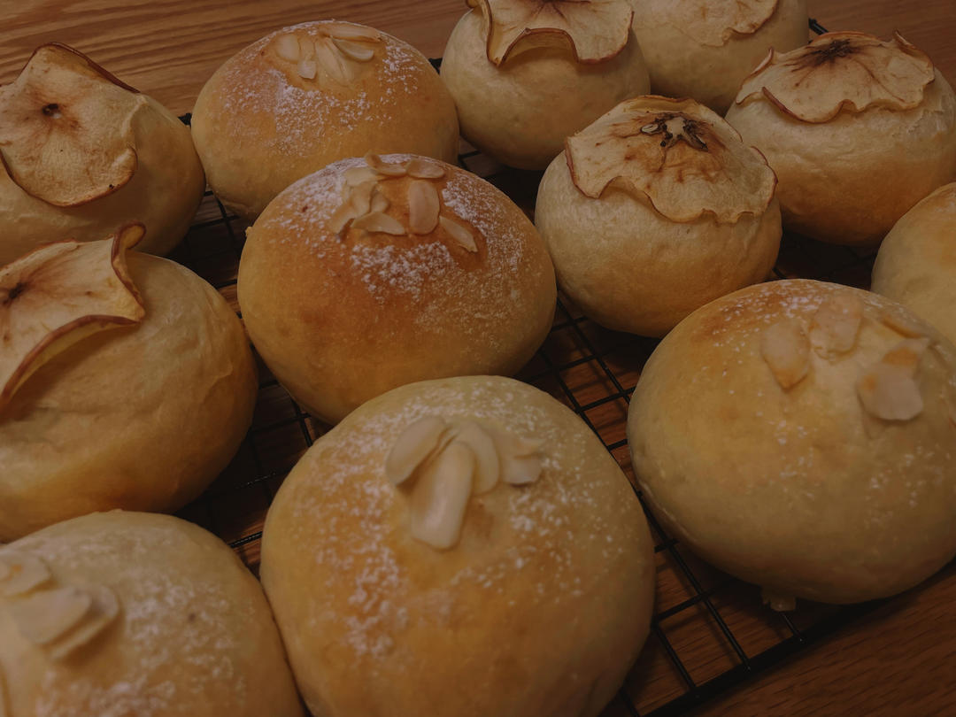 🍎日式苹果面包|高颜值|酸酸甜甜|松软好吃