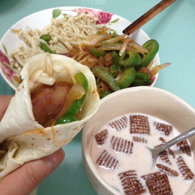 煎饼卷菜