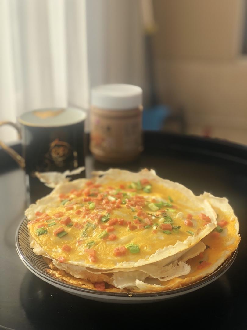 在家就能做的高颜值超好吃的(火腿鸡蛋饼）