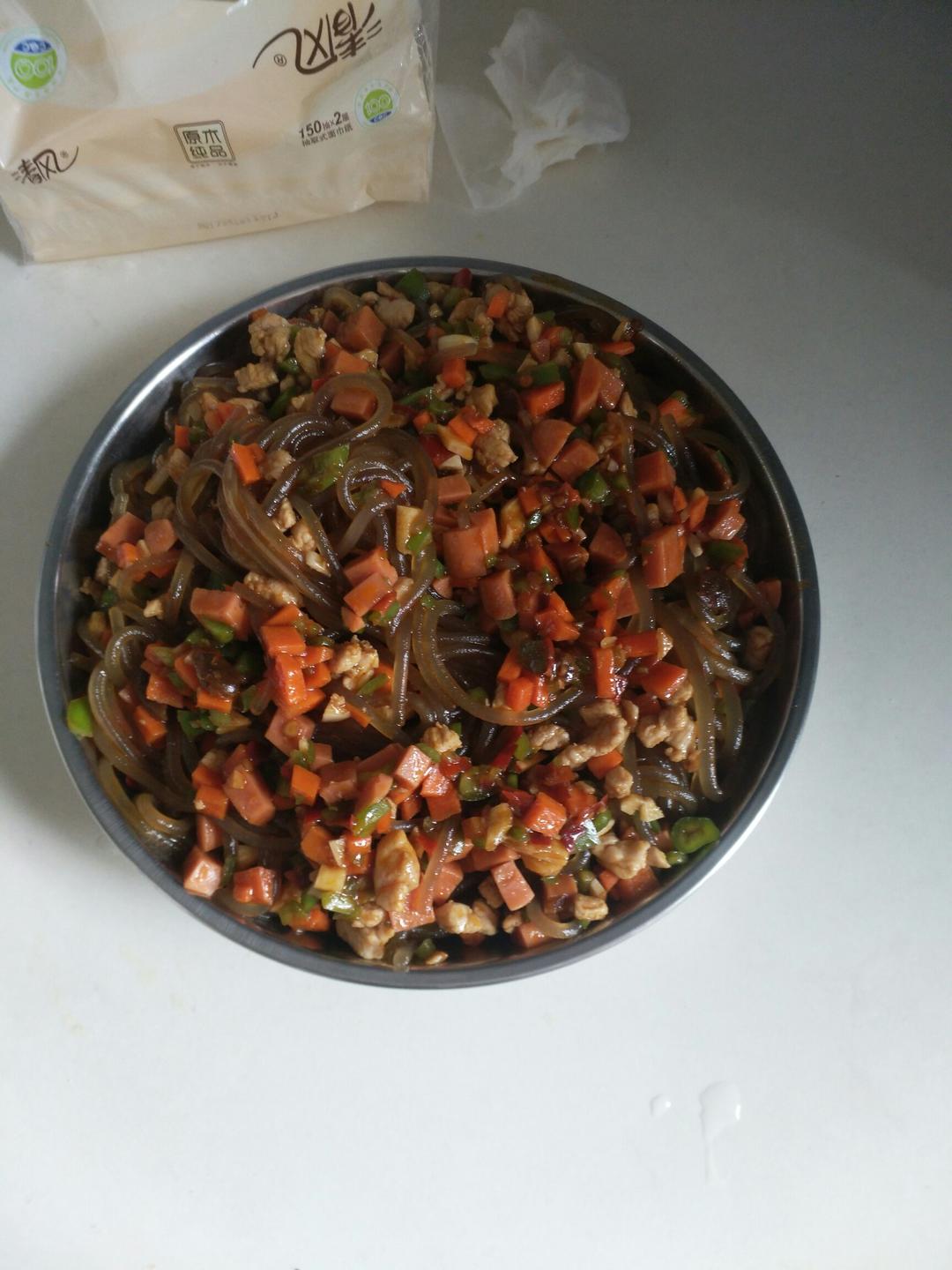肉末炒粉丝