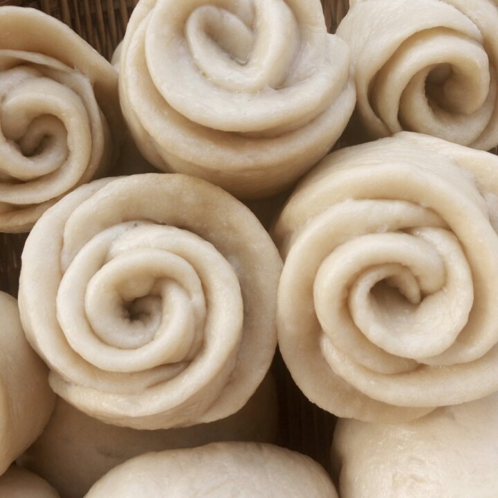 紫薯玫瑰馒头