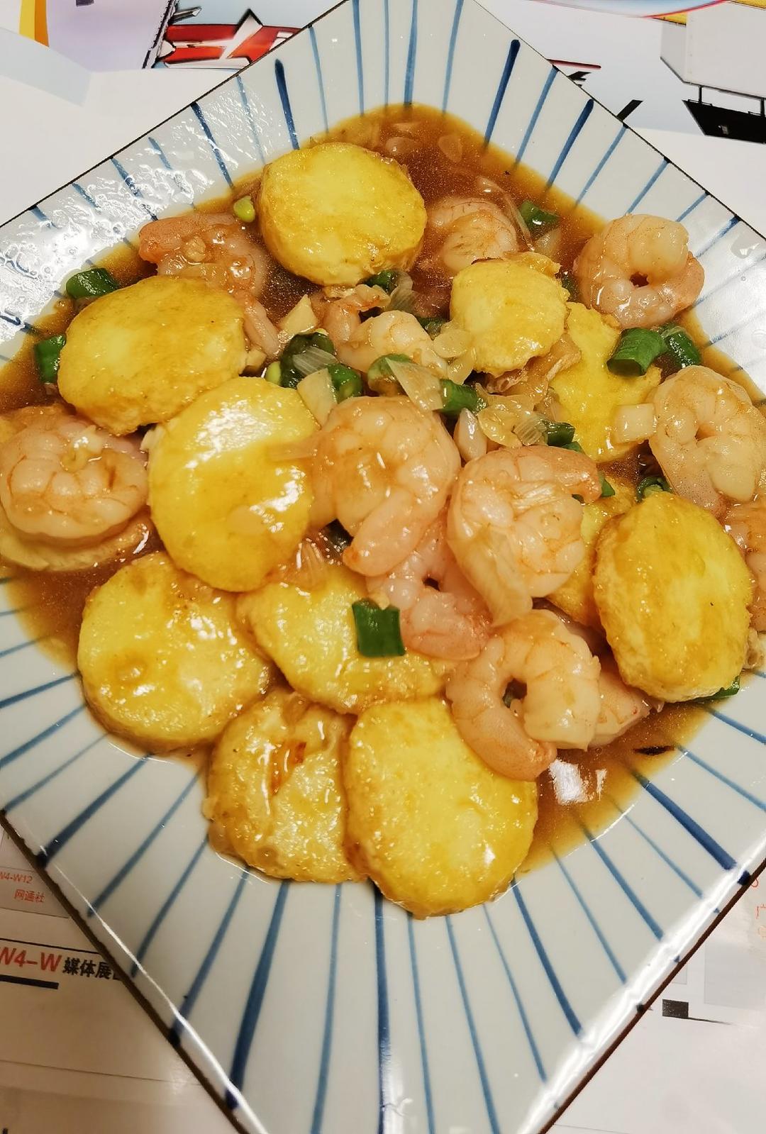 cheese9xrk做的日本豆腐烧虾仁