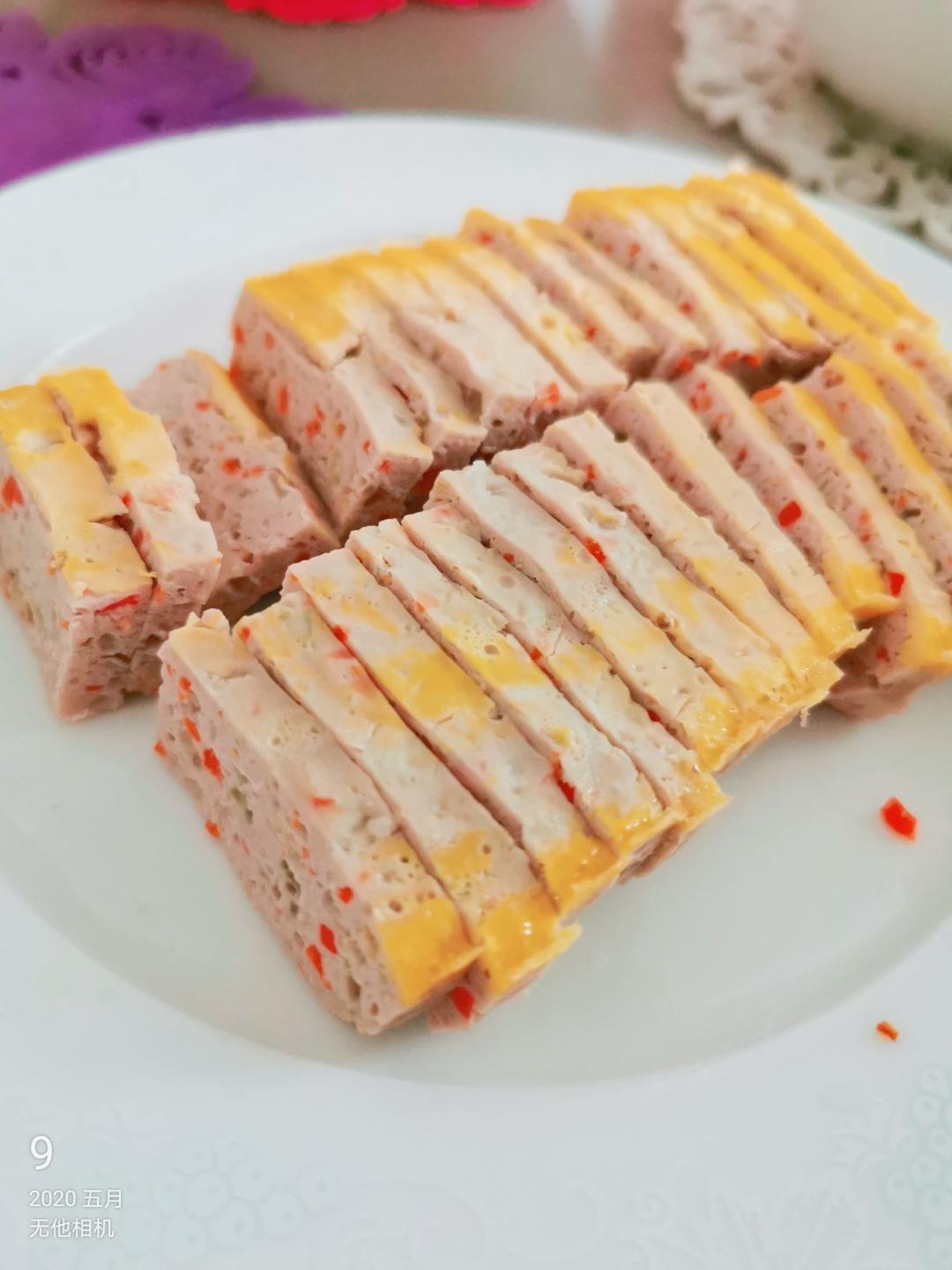 宝宝辅食午餐肉  自制高蛋白易消化蒸肉糕 鸡肉午餐肉（十个月以上婴幼儿辅食）
