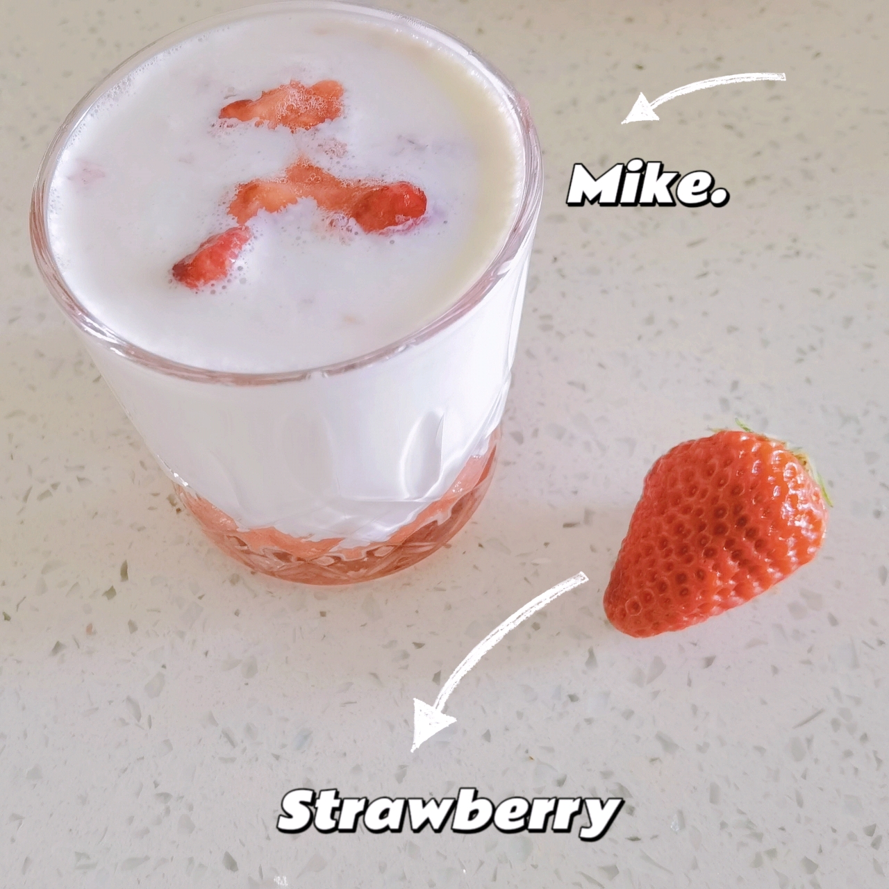 自制人气饮品✓草莓牛乳