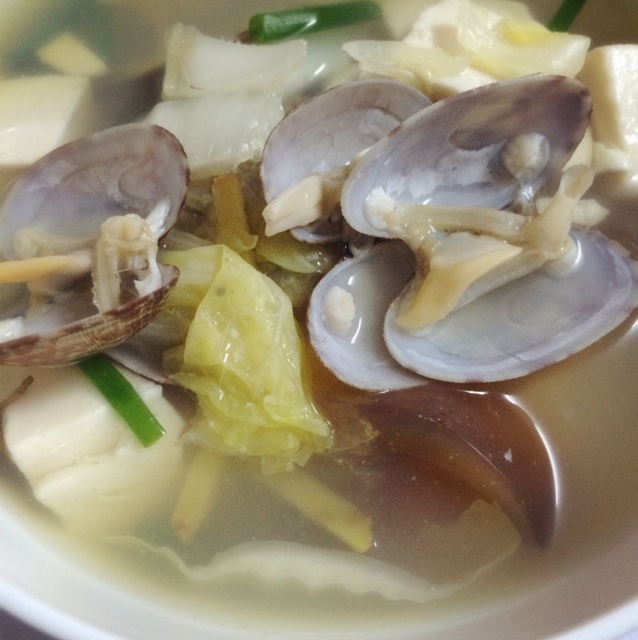 海带豆腐蛤蜊汤