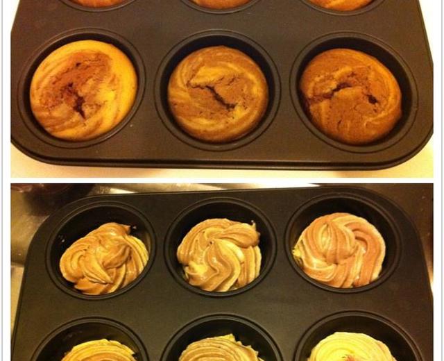 双色溏心Muffin的做法