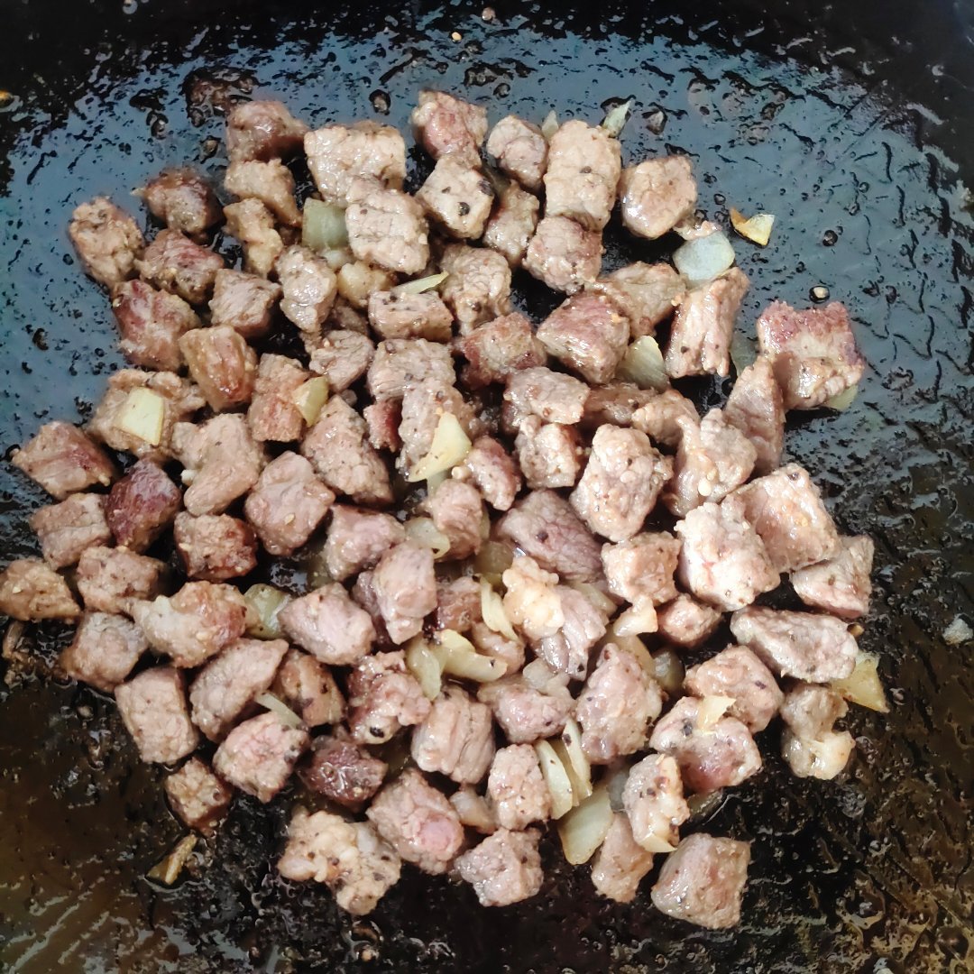 黑胡椒牛肉粒~补充优质蛋白