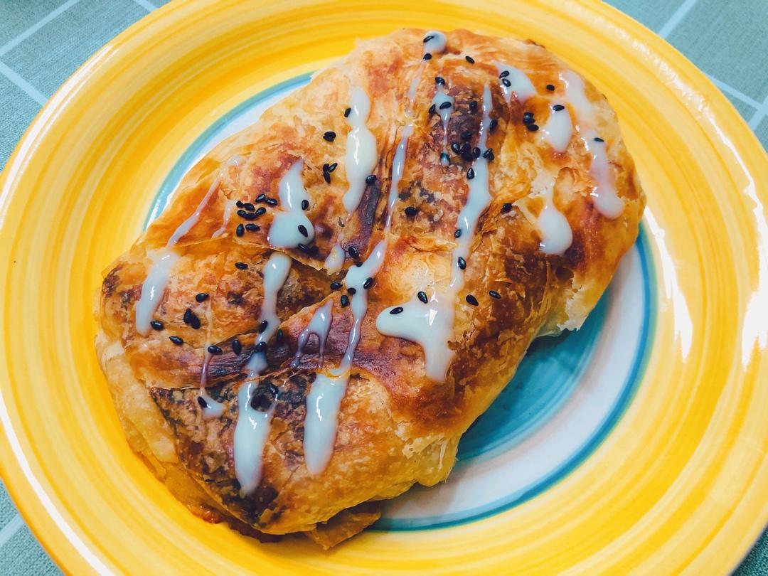 万能手抓饼👉能拉丝的手抓饼香蕉酥❗️巨好吃