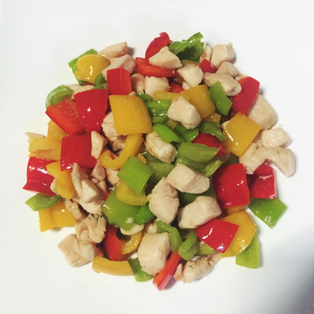 彩椒炒鸡丁