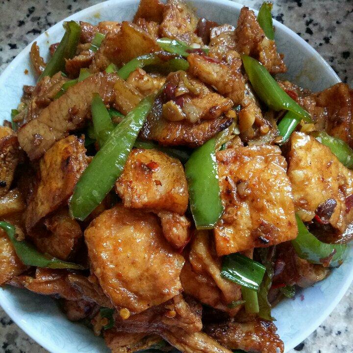 玫瑰150做的油豆腐回锅肉