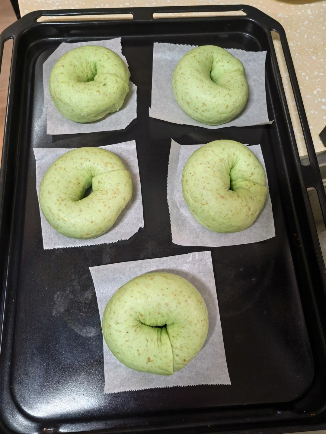 斑斓椰香乳酪贝果/简单易做又特别的贝果