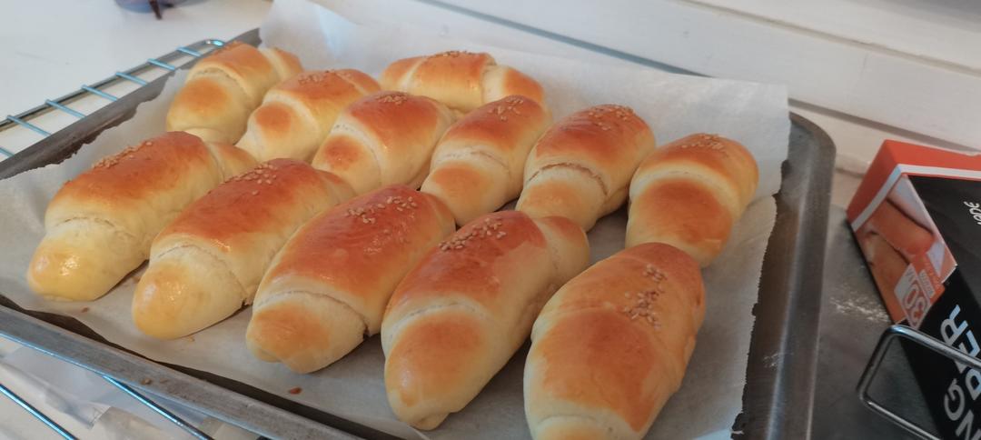 手揉小小牛角包🥐（牛奶面包配方）