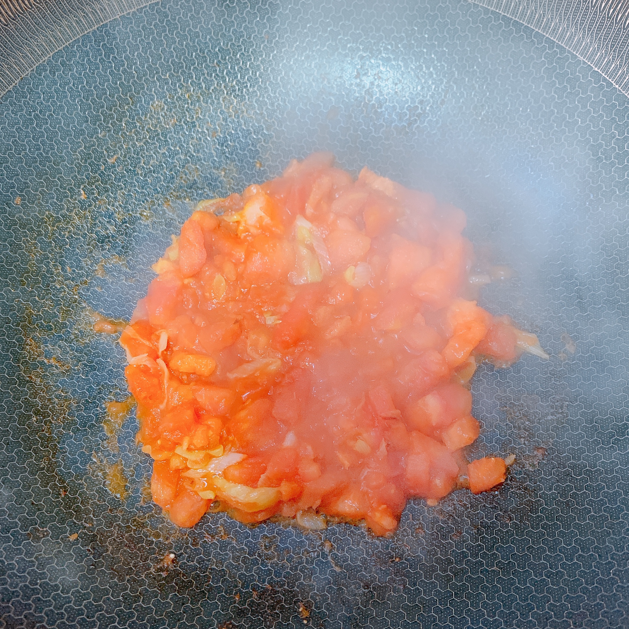 减肥低脂快手番茄豆腐汤的做法 步骤3