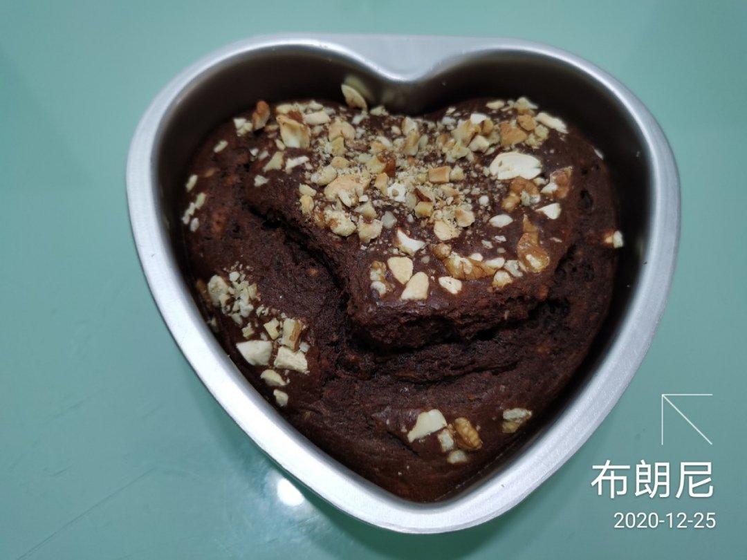 无油无糖香蕉可可布朗尼