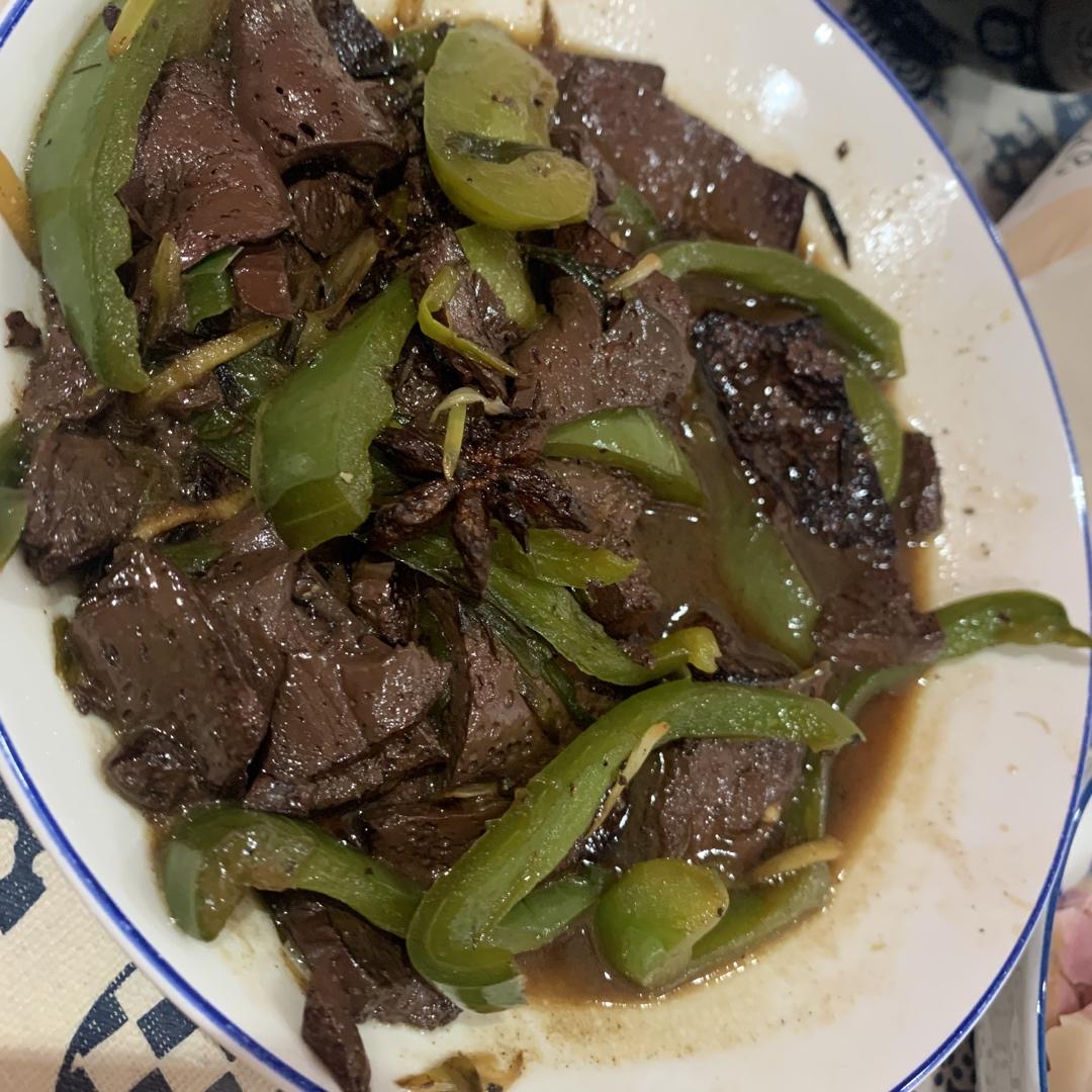 炒鸭血