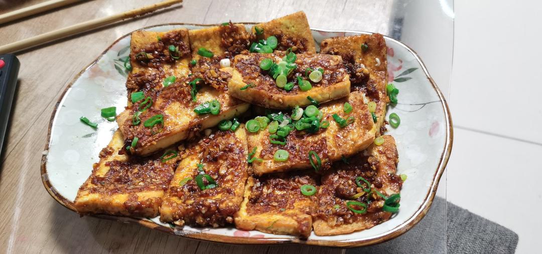 家庭版香煎铁板豆腐