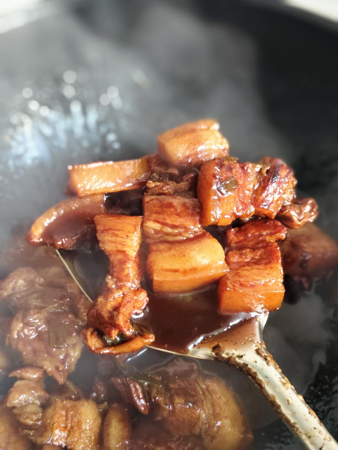 不炒糖色的红烧肉的做法