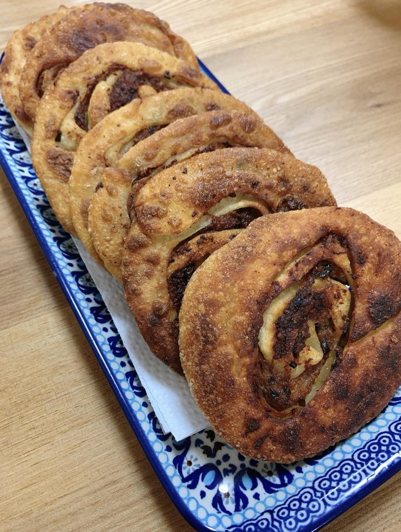 【北鼎烤箱食谱】-烫面牛肉锅盔