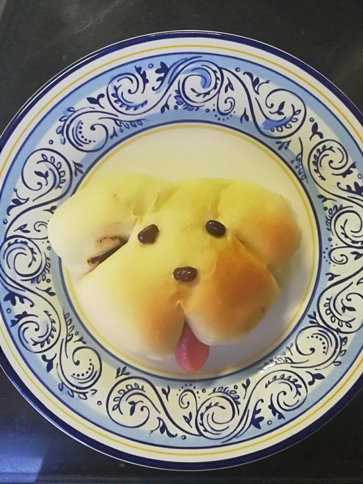可爱的小狗面包