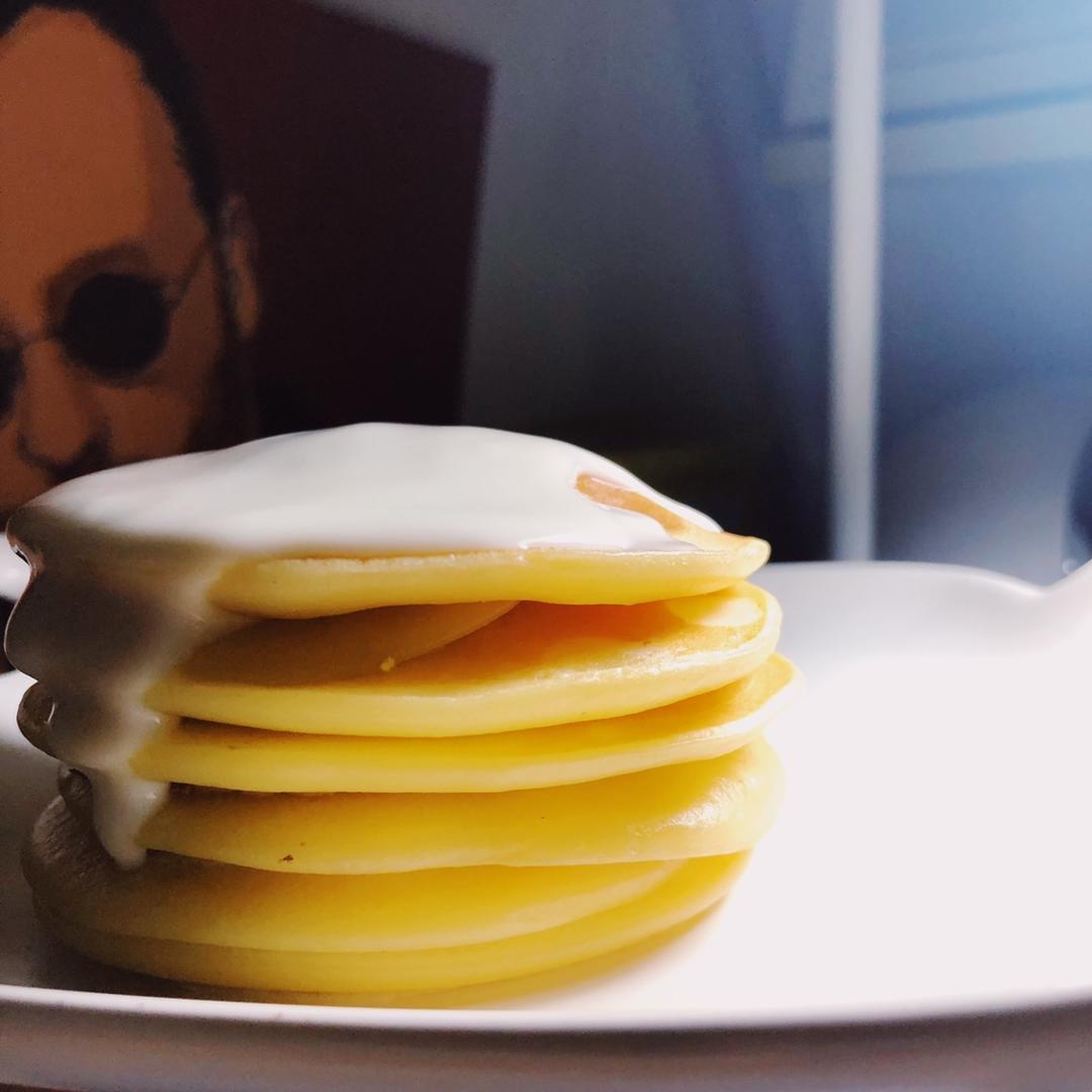 超级简单pancake【无黄油健康版】