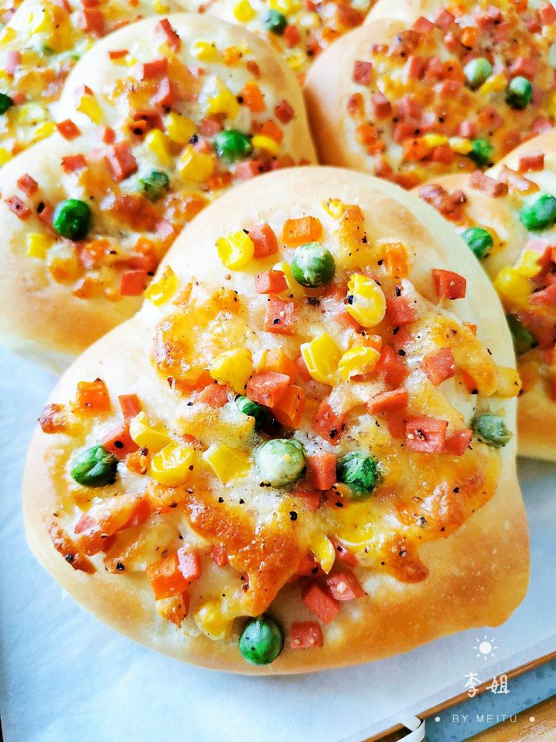 有爱早餐包---心形火腿杂蔬面包