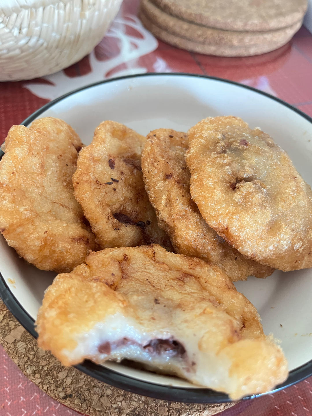 东北油炸糕（糯米粉豆沙馅儿）不翻车很简单