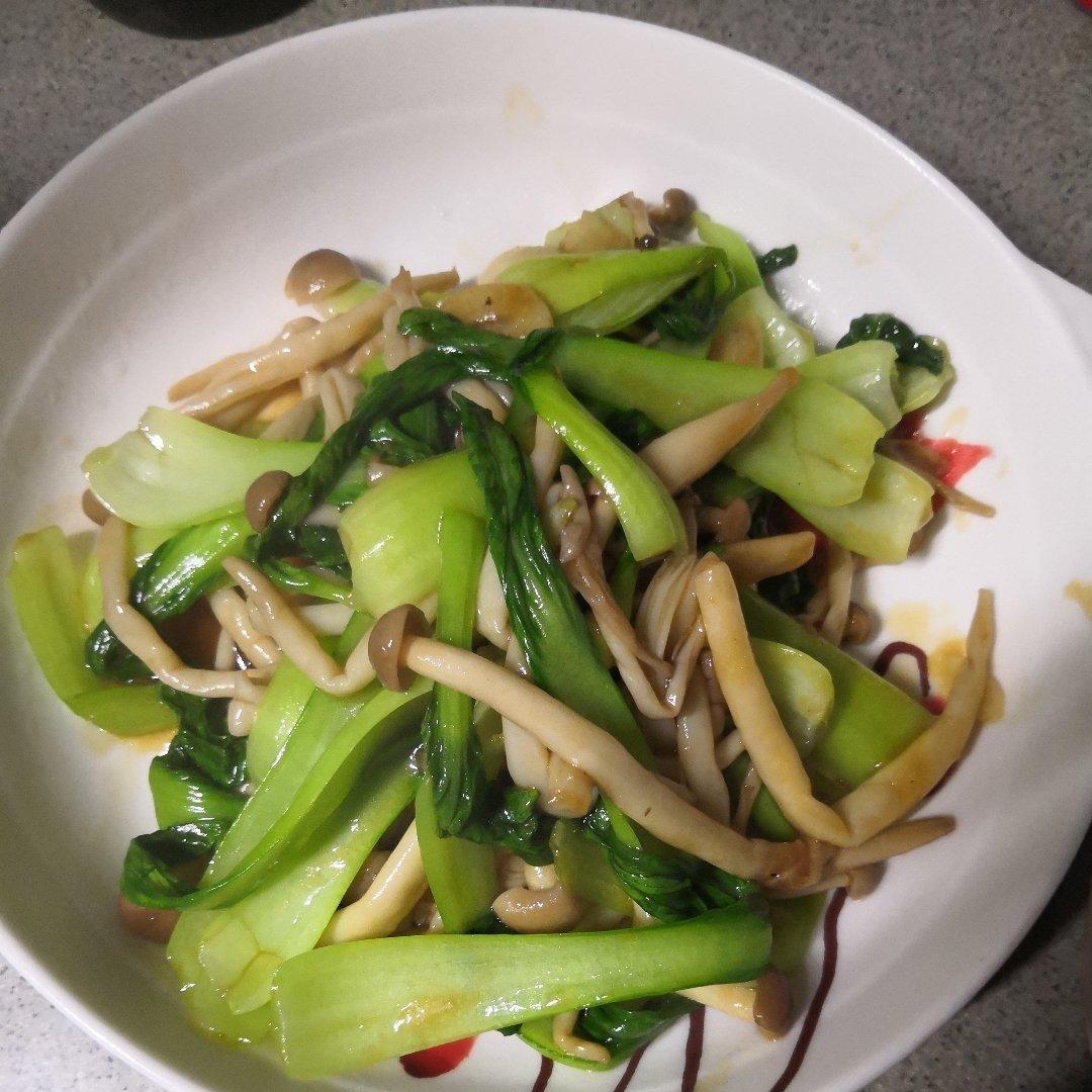 蟹味菇炒青菜