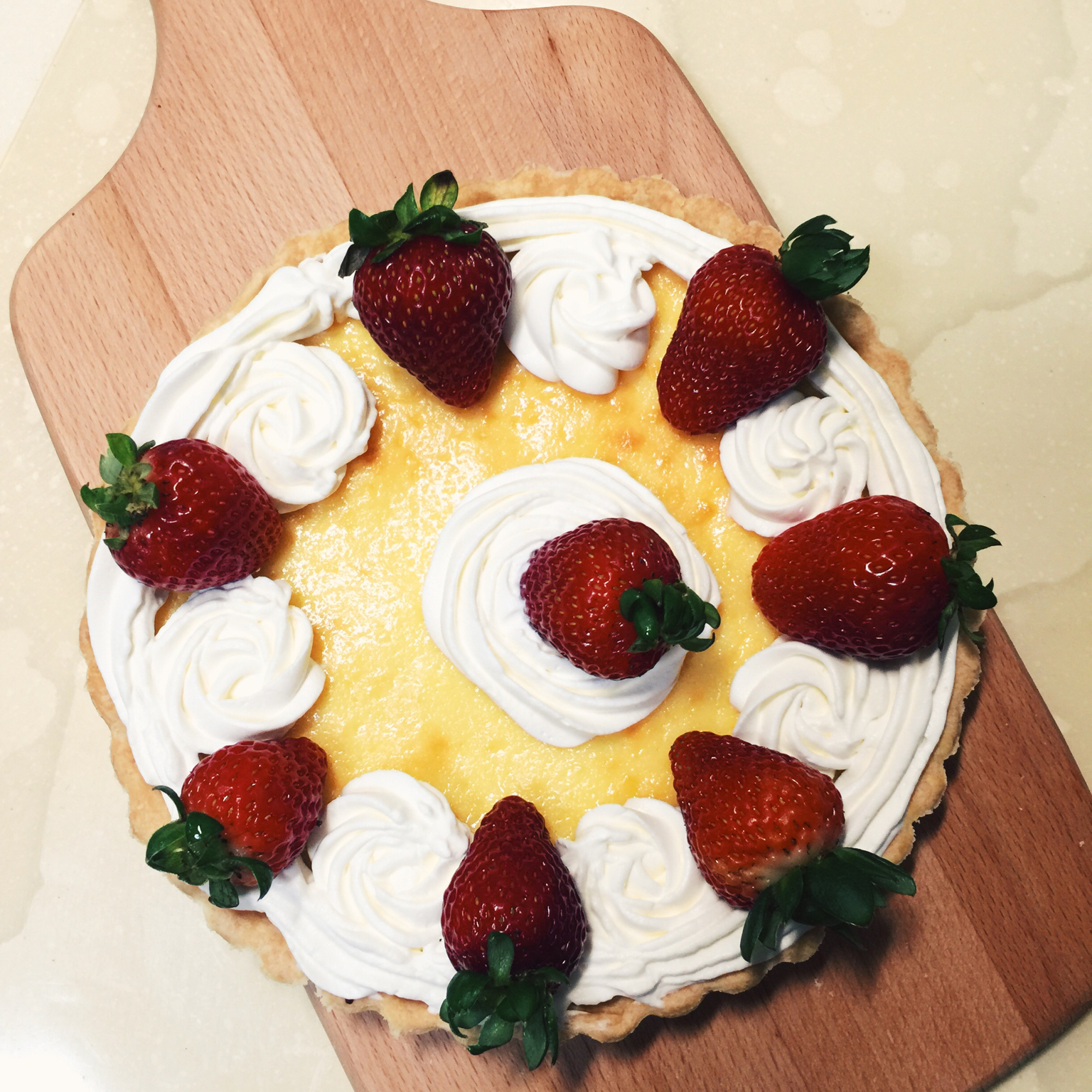 草莓奶油奶酪派