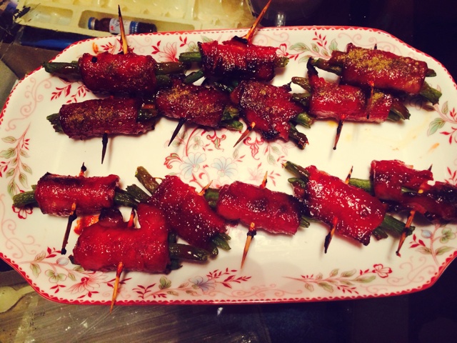 酱烤金针菇培根卷