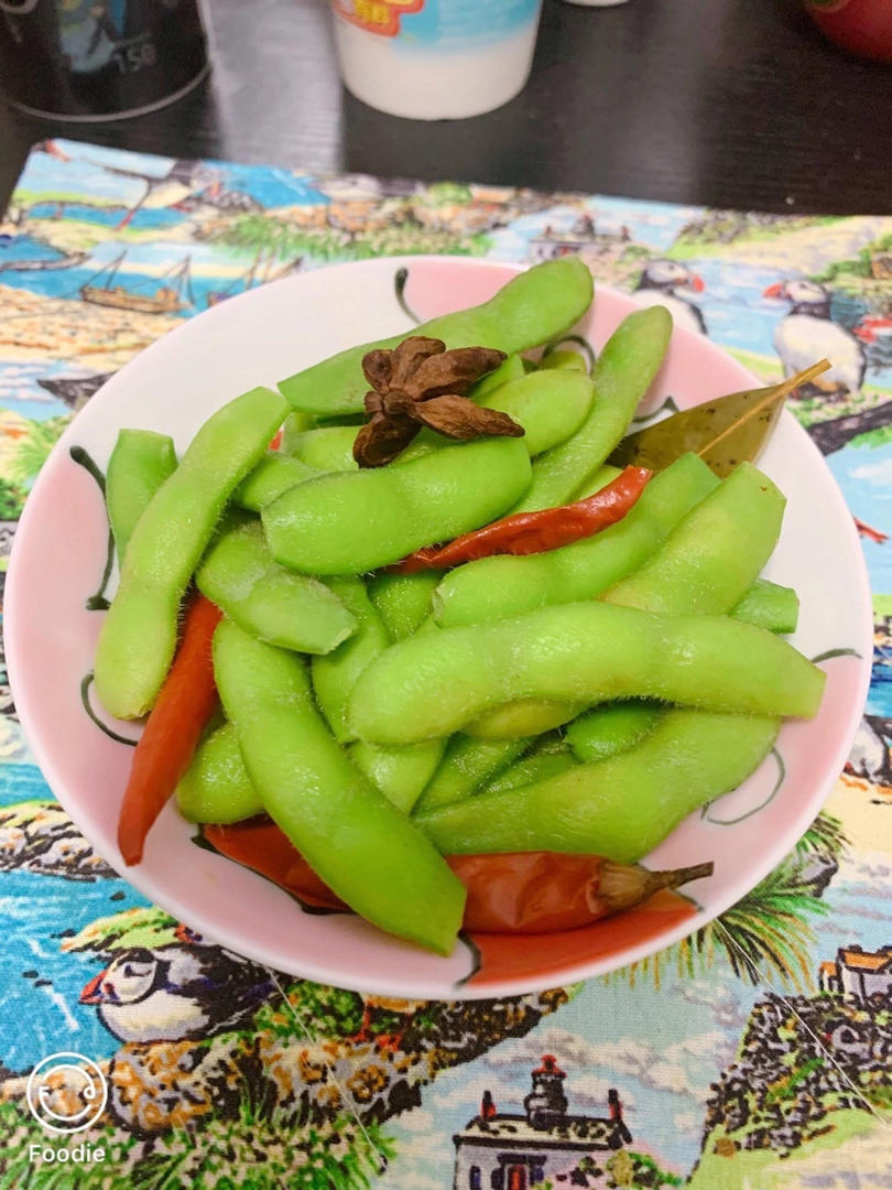 煮毛豆—不会变色版