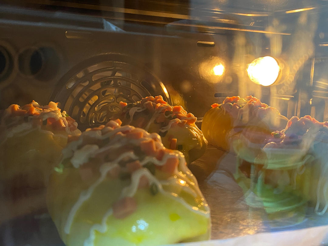 香葱火腿肉松面包