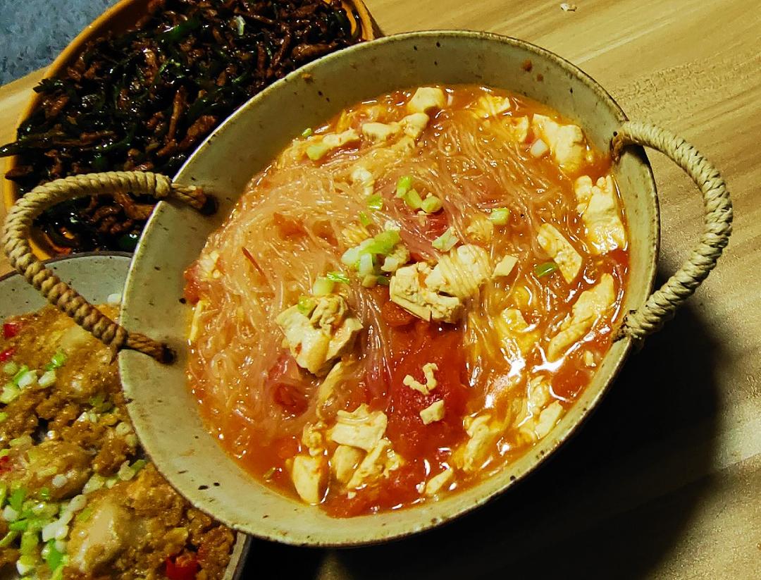 夏日大开胃番茄炖豆腐