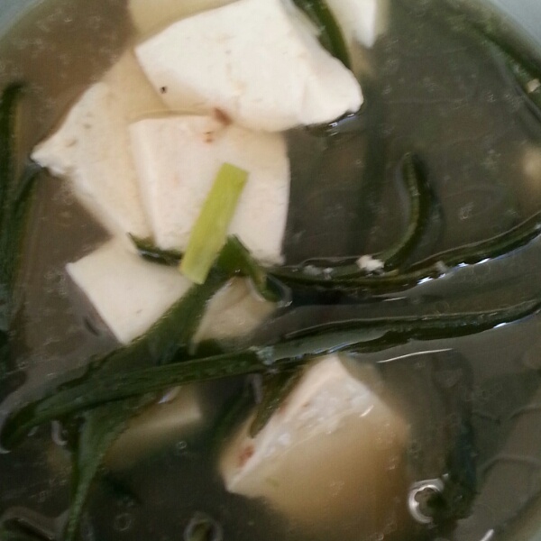 虾米海带豆腐汤