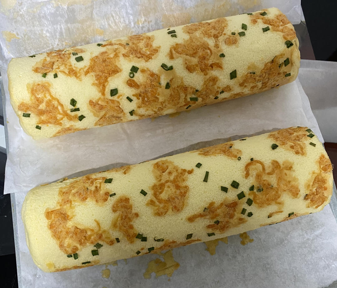 香葱肉松卷 蛋糕卷-无敌美味