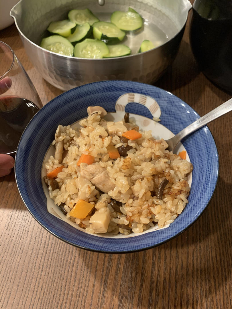 日式杂菌鸡肉炊饭