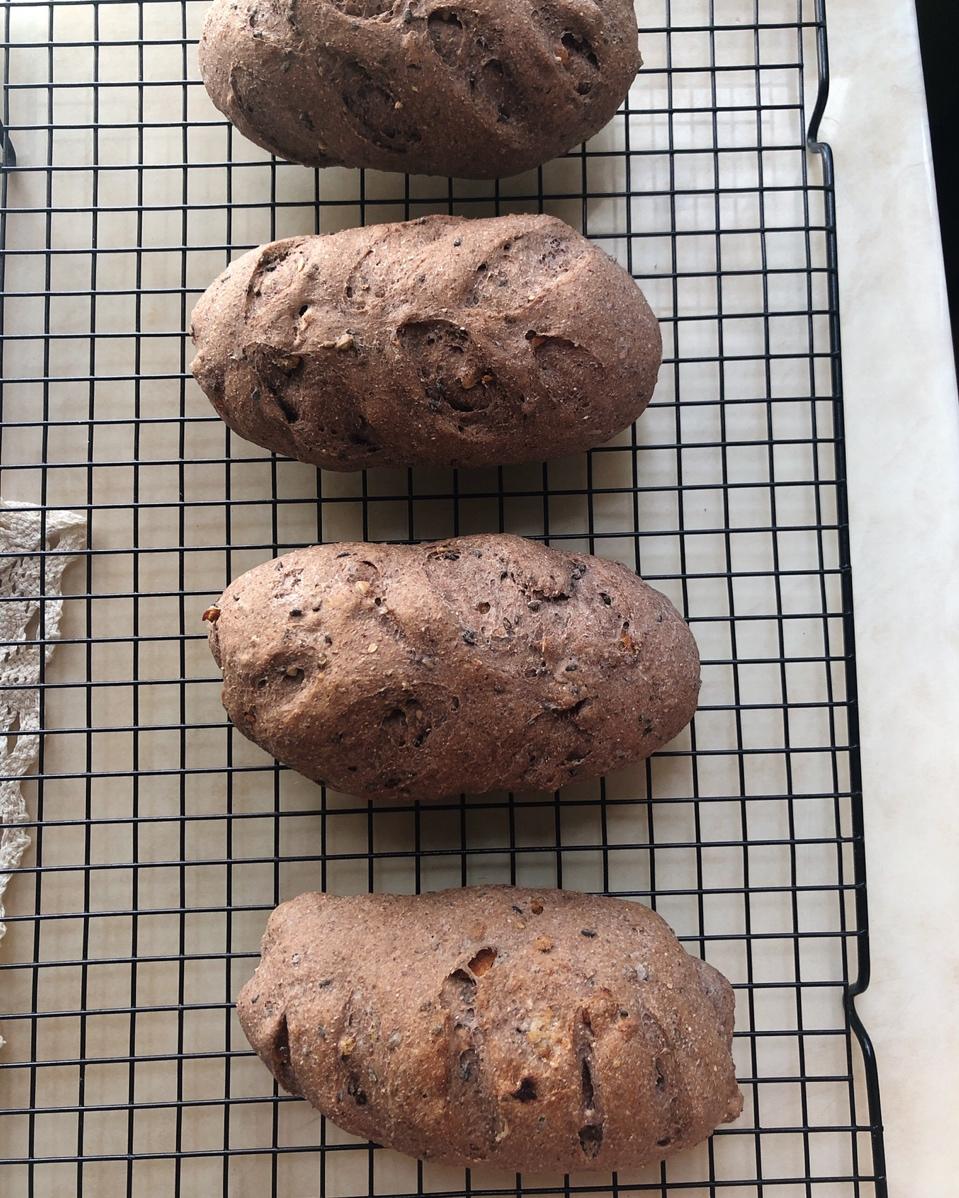 懒人无糖无油多谷全麦包