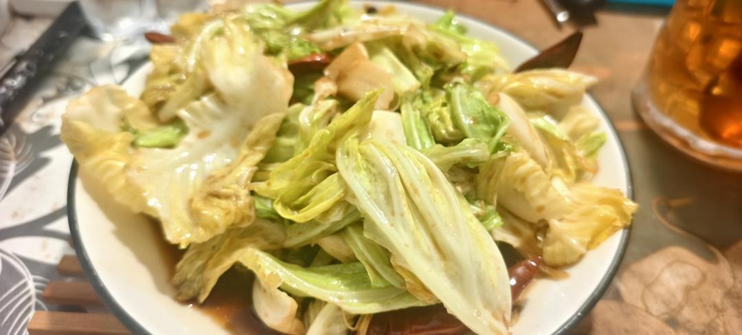 炝炒牛心菜