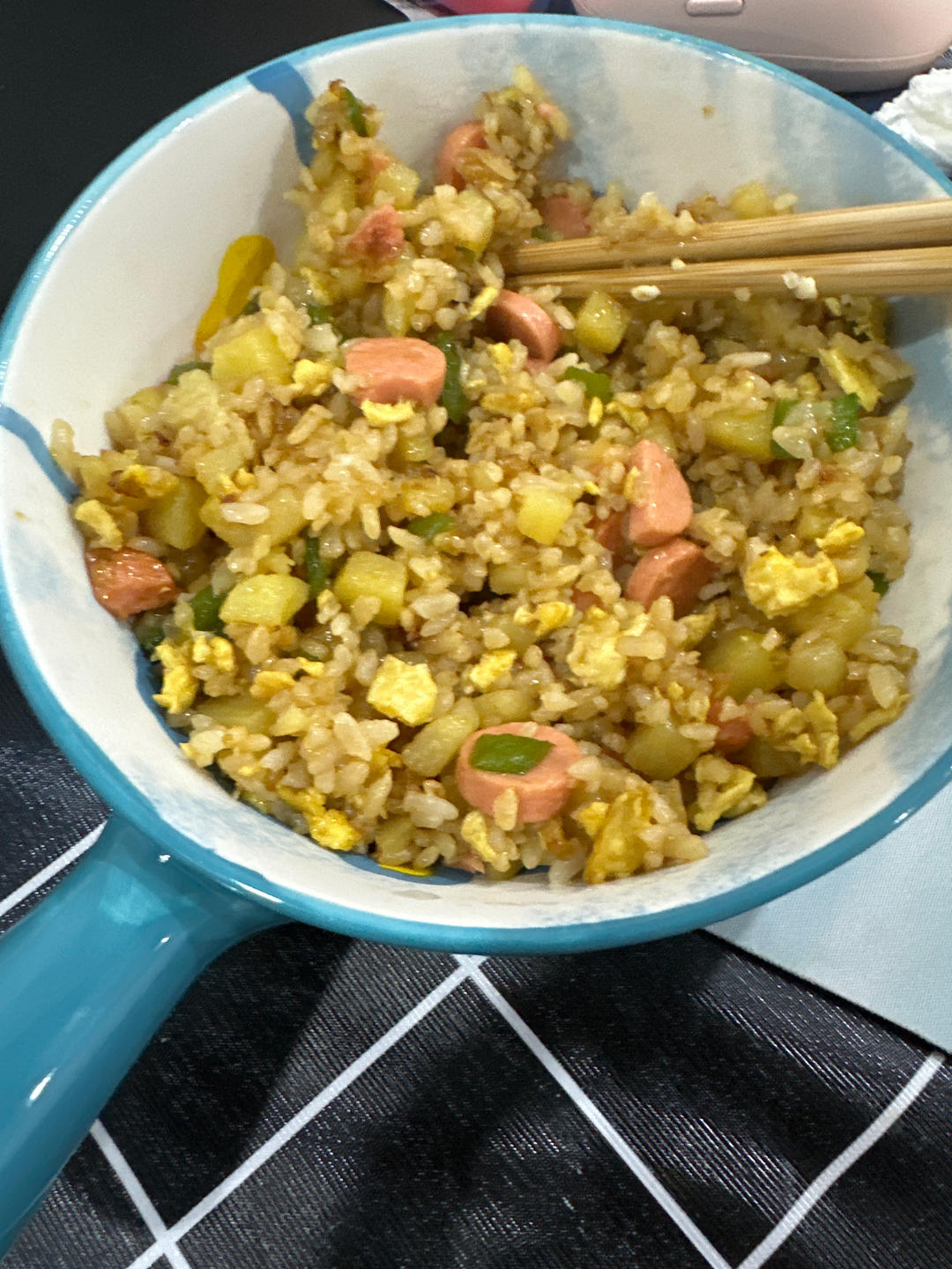 火腿土豆烩饭