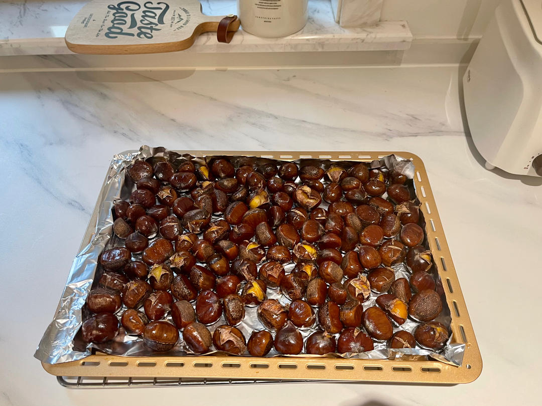 ‼️香甜软糯‼️轻松好剥㊙️烤箱版糖炒栗子