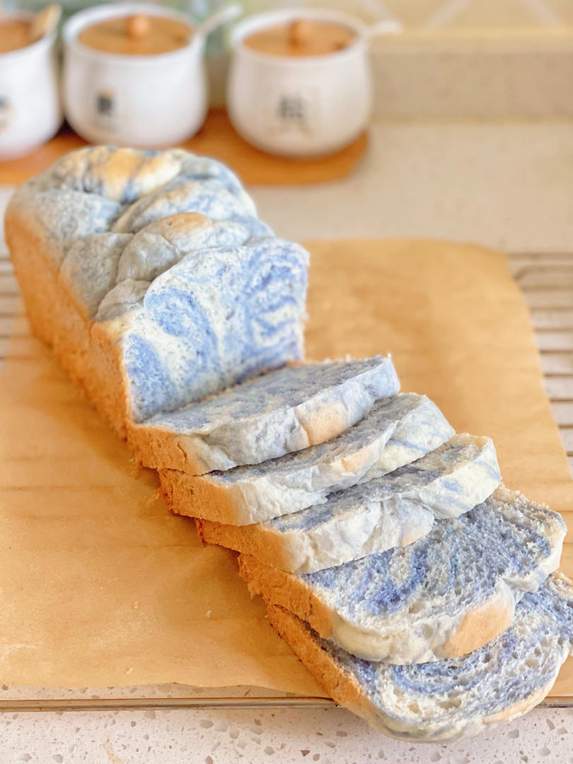 美貌来袭🍞蓝海大理石吐司，少女心炸裂