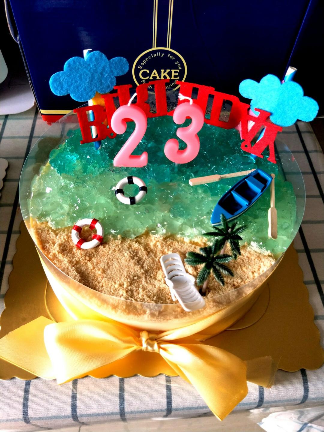 海洋酸奶慕斯蛋糕——乐众缤纷夏日烘焙大赛获奖作品