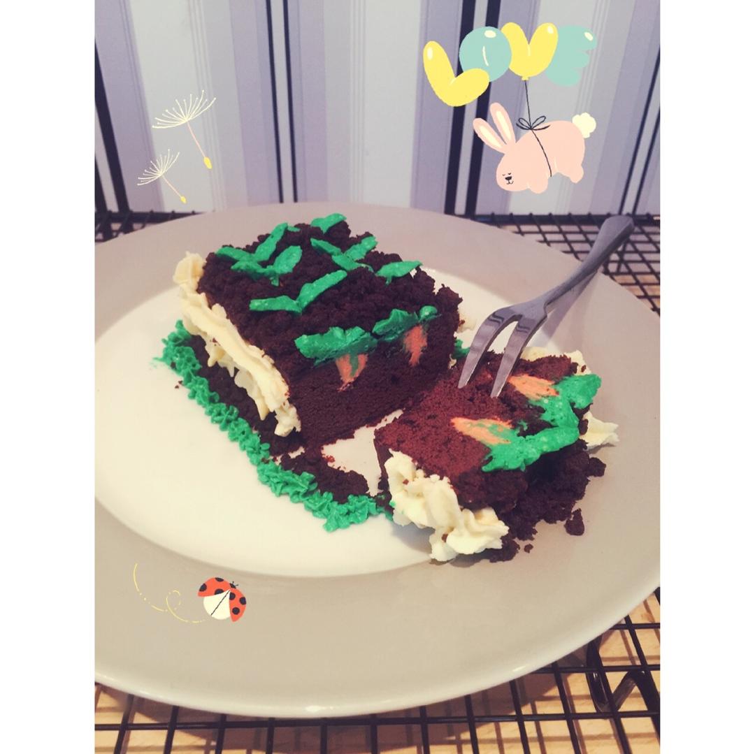 充满童趣的可爱胡萝卜蛋糕